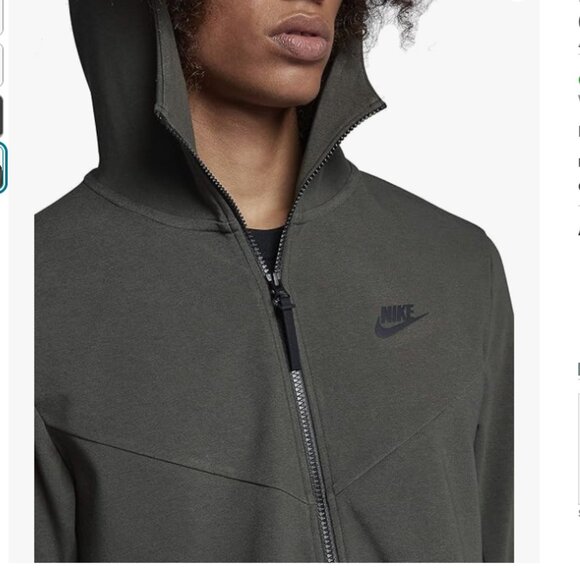 Nike Sportswear Tech Pack Fleece Jacket Olive Green - Picture 4 of 8